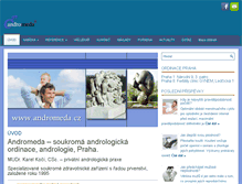 Tablet Screenshot of andromeda.cz